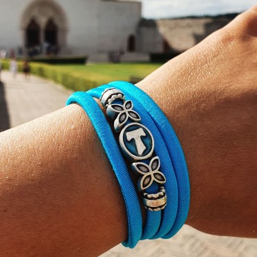 Bracciale Croce Tau Argento...