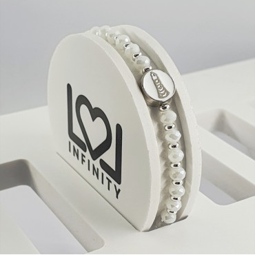 Bracciale Giada Argento Bianco